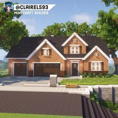 Minecraft Suburban Mansion, Minecraft House Ideas Suburban, Minecraft Modern Suburban House, Minecraft Gated Community, Minecraft Suburban House Tutorials, Minecraft Suburban House Blueprints, Minecraft Suburbs House, Minecraft Houses Neighborhood, Minecraft Modern City Builds