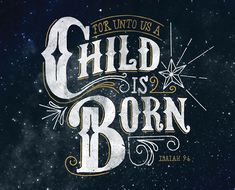 the words for unto us a child is born