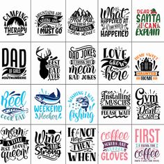 some type of lettering that are in different colors and font styles, with the words i love