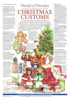 an article in the news about christmas customs