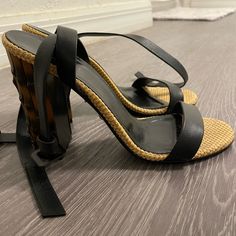 Adorable Gucci Bamboo Heels! Very Unique And Only Worn A Few Times. Black Leather And Bamboo Gucci Black Heels With Sculpted Heel, Black Gucci Heels With Sculpted Heel, Chic Gucci Block Heel Heels, Chic Gucci Heels With Reinforced Heel, Gucci Black High Heel Sandals, Black Gucci High Heel Sandals, Chic Black Gucci Heels, Gucci Heels, Shoes Gucci