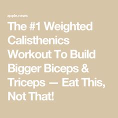 the 1 weighted calisthenics workout to build bigger biceps & thighs - eat this, not that