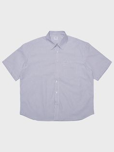 Editor's notesIt is a short sleeves shirt with stripe pattern. The basic shirt is a versatile item that can be styled as a shirt or outerwear. It features button closure and a pocket on the front.- Stripe pattern- Basic item- Button closure- Pocket on the front- 100% CottonMeasurements(in.)M/L- Shoulder: 20.1 in. / 20.5 in.- Chest: 24.8 in. / 25.8 in.- Sleeve Length: 9.4 in. / 9.8 in.- Length: 28.7 in. / 29.7 in.Composition & Care- 100% Cotton- Dry clean recommended- Hand wash in cold water- Relaxed Fit Short Sleeve Cotton Shirt With Vertical Stripes, Short Sleeve Shirt With Striped Collar For Work, Pinstripe Cotton Short Sleeve Shirt, Striped Short Sleeve Cotton Shirt With Relaxed Fit, Striped Cotton Short Sleeve Shirt Relaxed Fit, Relaxed Fit Short Sleeve Shirt With Striped Collar, Relaxed Fit Shirt With Striped Collar And Short Sleeves, Striped Short Sleeve Shirt With Pockets, Casual Pinstripe Cotton Shirt