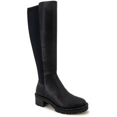 A Classic Genuine Leather Knee High Regular Boot Gets A Cozy, Contoured Feel With A Rib Knit Throughout Back Of Leg Providing Extra Flexibility, Coziness, And Curves. 1.75" Block Heel Shaft Height - 15.75", Calf Circumference - 14" Shoe Width - Medium Full Inside Zipper Closure Leather, Textile Upper, Polyurethane Lining, Thermoplastic Rubber Sole Tall Shaft Leather Boot With Rib Knit Back Counter Full Inside Zip For Ease Of Entry Wide Shaft Leather, Textile Leather Boot, Kenneth Cole, High Boots, Knee High Boots, Leather Boots, Knee High, Block Heels, Rib Knit, Rubber Sole