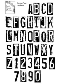 an old fashioned alphabet with numbers and letters in black ink on white paper, including the upper