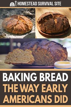 the book cover for baking bread, the way early americans did it