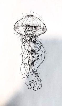 Jellyfish, tattoo Letter Tattoo, More Tattoo, Ocean Tattoos, Jellyfish Art, Simple Tattoo, Design Name, Girl Tattoo