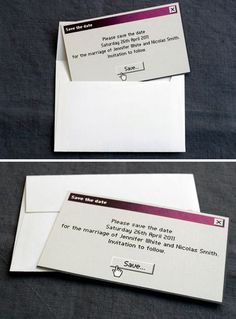 two pictures of an envelope with the same message on it