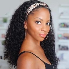 Curly Hair Headband, Wave Machine, Brazilian Deep Wave, Women Wigs, Deep Wave Hairstyles, Human Virgin Hair, Hair Laid