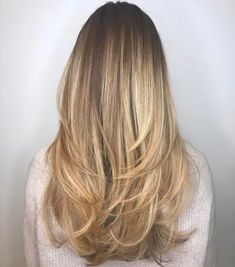 Long Wash And Go Haircut, Blonde Long Hair With Layers, Layered Brunette Hair, Long Blended Layers Face Framing, Long Haircut, Haircut Inspo, Brunette Balayage, Chop Chop, Layered Hairstyles