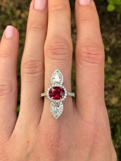 Unheated Ruby Ring 2.09 Carats AGL Certified No Heat For Sale at 1stDibs | natural ruby rings, agl shoes sale, certified ruby Natural Ruby Ring, Ruby Rings, Platinum Diamond Rings, Shoes Sale, No Heat, Pear Shaped Diamond, Platinum Ring, Romantic Gift, Ruby Ring