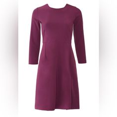 Brand New, Tags Still On. Of Mercer Dress Long Sleeve And Thick Material Perfect For A Fashionable Office Outfit. Color Is A Deep Purple Elegant Stretch Daywear Dresses, Classic A-line Long Sleeve Dress For Work, Shift Mini Dress With Long Sleeves For Work, Purple A-line Midi Dress For Fall, Classic 3/4 Sleeve Dress For Work, Classic Dress With 3/4 Sleeves For Work, Classic Work Dress With 3/4 Sleeves, Fitted Midi Dress With 3/4 Sleeves For Daywear, Stretch Dresses With Flattering Silhouette For Work