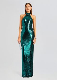 Cora Sequin Dress – Retrofete Sparkly Bridesmaid Dress, Bridal Reception Dress, Green Sequin Dress, Australia Clothes, Bachelorette Party Bride, Embellished Maxi Dress, Gown Pattern, Make Waves, Rehearsal Dress