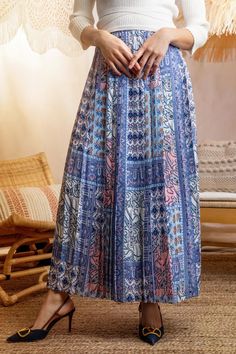 Step out in style with MunFashion's Blue Chiffon Patchwork Skirt, where boho meets chic! This airy piece, adorned with vibrant patterns, is your go-to for a playful yet poised spring ensemble. Float through your day with a swirl of blues and a whisper of chiffon. #SpringOutfits #MunFashion #BohoChic #ChiffonElegance #PatchworkPizzazz #SpringFashion2024 #FestivalReady #TrendyMaxi #FashionistaFind #EffortlessStyle Flowy Patchwork Tiered Maxi Skirt, Flowy Tiered Patchwork Maxi Skirt, Flowy Patchwork Maxi Skirt, Bohemian Midi-length Flowy Maxi Skirt, Bohemian Style Lined Midi Skirt, Bohemian Midi Length Lined Skirt, Cotton Pleated Midi Skirt Dress, Multicolor Full Skirt Dress With Gathered Detail, Cotton Midi Dress With Pleated Skirt