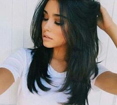 Long Shag Hairstyles, Long Layered Haircuts, Long Black Hair, Trending Hairstyles, Layered Haircuts, Hairstyles Haircuts