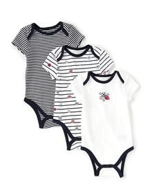 From Little Me&#x2C; this set features: short sleevescrew necksolid bodysuit with star/sports-theme graphic on the front and contrast bindingstriped bodysuit with solid bindingstriped/sports-themed/star-print bodysuit with solid bindingCottonMachine Wash / Tumble DryImported. Casual Black Short Sleeve Cotton Bodysuit, Casual Black Cotton Short Sleeve Bodysuit, Black Cotton Short Sleeve Bodysuit For Summer, White Cotton Sporty Bodysuit, Sporty White Cotton Bodysuit, Casual White Short Sleeve Bodysuit For Play, Coverall Outfit, Baby Nursery Closet, Baby Education