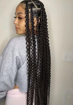 Knotless Crochet, Braid Twist, Braids Knotless, Big Box Braids Hairstyles, Braids Styles, Hacks Beauty