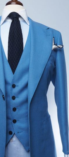 Christopher Korey, Sky Blue Suit, Windowpane Suit, Suit Combinations, Flannel Suit, Yellow Suit, Formal Mens Fashion, Designer Suits For Men, Slim Trousers