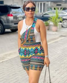 Chitenge Outfits Short Dresses, African Ladies Dress Design, African Kitenge Designs, Jumpsuit Styles For Ladies, Trouser Styles For Ladies, Dresses African Fashion, Ankara Jumpsuit Styles, Jumpsuit Styles