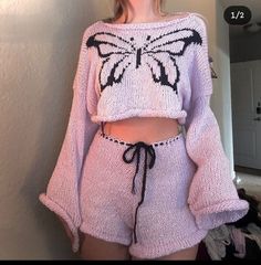 Estambre Ideas, Abstract Crochet, 2024 Crochet, Butterfly Sweater, Burgundy Crop Top, Sweater Ideas, Life Support, Nct Yuta, Crochet Inspo