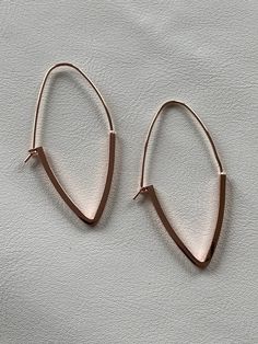 IVY +Joe Oval shape hoops earrings Rose gold-tone plated on Rhodium Length: 2-1/4 ‘’ drop Trendy Family, Hoops Earrings, Rose Earrings, Rose Gold Earrings, Crystal Earrings, Oval Shape, Ivy, Gold Earrings, Gold Tones