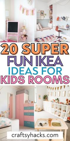 20 super fun ikea ideas for kids rooms that are easy to make and cheap