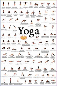 the yoga poster is shown in black and white