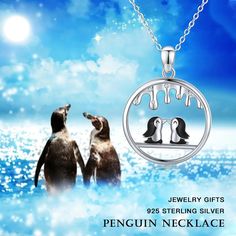 Sterling Silver Cute Animal Penguin Pendant Necklaces Jewelry Embrace the charm and elegance of our Sterling Silver Cute Animal Penguin Pendant Necklace. Perfect for animal lovers and jewelry enthusiasts alike, this delightful piece is designed to add a touch of whimsy and sophistication to any outfit. Specifications: Stone: Cubic Zirconia Size: 21mm Chain: 18" + 2" extension rolo chain Weight: 4.65g Material: 925 Sterling Silver Package Includes: 1 x Necklace 1 x Delicate jewelry box 1 x Gift b Penguin Necklace, Animal Pendant, Silver Necklaces Women, Necklaces Jewelry, Delicate Jewelry, Sterling Silver Necklace Pendants, Necklace Dainty, Rolo Chain, Trendy Jewelry