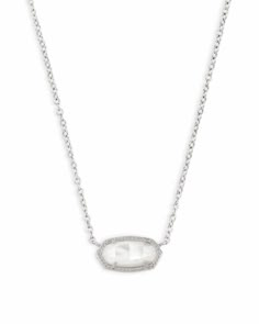 Elisa Silver Extended Length Pendant Necklace in Platinum Drusy | Kendra Scott Elisa Necklace, Elisa Pendant Necklace, Kendra Scott Necklace Elisa, Short Pendant Necklace, Kendra Scott Elisa, Silver Shorts, Kendra Scott Necklace, Ivory Pearl, Beaded Purses