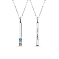 PRICES MAY VARY. ❤Design inspiration:The customize birthstone bar necklace that represents the love and bond in the family, is specially designed for family members. Simply find out the birthstone of your loved ones and add the engraving words to create something meaningful to your special someone. ❤How To Order:Click on “Customize Now” to enter the back engraving and choose the birthstone you want and select the chain's length,color.Size:Bar-3.5*30.3MM(0.13*1.19INCH), Birthstone-3MM(0.11INCH), Personalized White Gold Birthstone Necklace For Birthday, Personalized White Gold Birthstone Necklace For Mother's Day, Customizable Sterling Silver Necklace With Rectangular Pendant, Personalized Rectangular Pendant Jewelry For Birthday, Engraved Silver Birthstone Necklace For Birthday, Engraved Silver Birthstone Necklace Birthday Gift, Silver Engraved Birthstone Necklace For Birthday Gift, Silver Engraved Birthstone Necklace For Birthday, Silver Necklace With Rectangular Pendant For Birthday