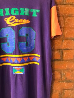 "Vintage 90s Rave On Acid House Fashion Multicolor T Shirt / Hip Hop 90s / Cross Colors / 90s Streetwear T Shirt Made In Usa Size XL Condition : Good Used Size on tag : XL Colour : Purple Brand : zoo crew Measurement : Armpit to armpit - 26\" Length - 31\" Material : old Cotton Made In: USA THE SHIPPING (Your Choice Please read) 1. The shipping cost is USD 20 via Malaysian Registered Postage With Tracking Number. It will take 2-4 weeks or more for delivery, depends on your custom checking. 2. Ad 90s Inspired Multicolor T-shirt For Streetwear, Retro Color Block T-shirt For Streetwear, Multicolor Color Block T-shirt For Streetwear, 90s Inspired Multicolor Cotton T-shirt, Zoo Crew, Hip Hop 90s, 90s Rave, House Fashion, Acid House