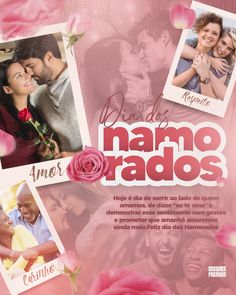 an advertisement for the movie mamo rados with pictures of people and flowers on it