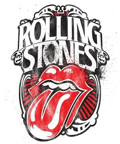 the rolling stones logo on a white background