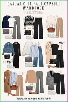 Fall Women’s Outfit 2024, Classic Business Casual Outfits, Women's Autumn Outfits Over 50, Autumn Woman Outfits, Classic Outfits Ideas, Fall Outfits Women Europe, Feminine Capsule Wardrobe Fall, Autumn Outfits In Europe Women, Basic Staples Outfits