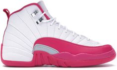 Jordan 12 Retro Dynamic Pink (GS) Pink Jordans, Jordan Shoes Girls, Basketball Goals, Jordan Shoes Retro, Air Jordan 12, Shoes Sneakers Jordans, Nike Air Shoes, Womens Air Jordans, Jordan 23