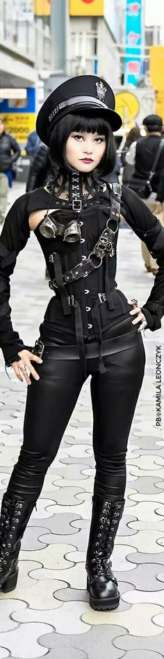 Steampunk - Tokyo fashion Dieselpunk Fashion, Tokyo Style, Dark Wave, Steampunk Women, Style Steampunk, Steampunk Corset, Steampunk Cosplay, Cyberpunk Fashion