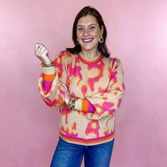 Adding a pop of color to your collection 🩷💙🧡 The Stealing Hearts Sweater is so so cozy & comes in the bright colors to brighten up your fall wardrobe! Shop both of these styles in store & online now 🛍️