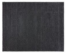 a black area rug on a white background