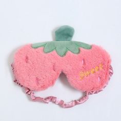 Fruit Strawberry Pineapple Carrot Cactus Strawberry Plush Cute Sleeping Mask - Model 2 - Sleep Masks - Plushie Depot Kids Eye Mask, Kids Sleep Mask, Unicorn Eyes, Plush Unicorn, Night Mask, Mask Cute, Embroidery Tshirt, Girl Sleeping, Eye Cover