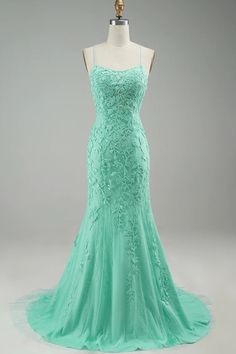 Unmissable! Check out this Mint Spaghetti Straps Appliques Mermaid Long Prom Dress only at $158.00. #a #maid #on #in # #t #mauve #shift #mexican #medieval Turquoise Gown, Black Lace Formal Dress, Tight Homecoming Dress, Black Lace Evening Dress, Red Lace Prom Dress, Burgundy Homecoming Dresses, Backless Evening Dress, Pink Evening Dress, Red Homecoming Dresses