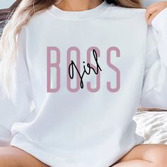 👉 Comment "Shop" order this item 👈 Boss Girl crewneck Sweatshirt 👇 Introducing our Boss Girl Sweatshirt, a bold and empowering addition to your wardrobe. Designed for the fierce and ambitious woman who knows her worth, this sweatshirt is a statement piece that combines comfort, style, and confidence. Crafted with meticulou... https://postdolphin.com/t/L8WBY Girl Boss Print, Boss Sweatshirt, Dope Hoodies, Ambitious Women, Boss Girl, Inner Power, Kawaii Fashion Outfits, Blazer And Skirt, Style And Grace