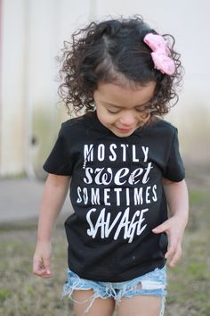 Mostly Sweet Sometimes Savage Kids Tshirt Kids Funny T shirt Boys Girl shirt Toddler Tshirt Hip Hop tshirt Funny kid shirt Savage tee shirt SIZING: Kids shirts are unisex style and run pretty true to size. Please see size chart for exact measurements.  MATERIALS: Shirts are a super soft and comfortable 100% ring-spun cotton or cotton/poly blend. DESIGN DETAILS: This particular design is printed using an ink transfer & a heat infusion process. All items are printed by us paying special attention Funny Kids Shirts, Vinyl Shirts, Savage Kids, Diy Shirt, Sweet Sixteen, Mom Shirts, Cute Shirts, Funny Shirts