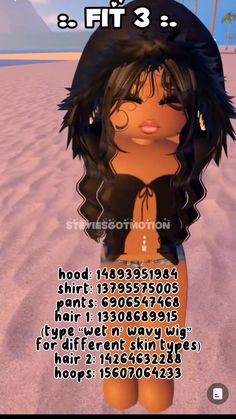 an animated girl standing in the sand with her head tilted back and eyes closed, text reads 8 fit 3