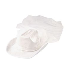 Saddle up for a wild ride with this fabulous White Cowgirl Hat with Veil! Perfect for bachelorette parties, costume events or Western-themed celebrations, this stylish accessory adds a playful touch to your outfit. The attached veil brings a touch of elegance and mystery, while the classic cowgirl hat design keeps you looking sassy and fun. Giddy up and grab this must-have accessory for a rootin' tootin' good time! Polyester. 12 1/2" x 24" circ. Cowgirl Hat With Veil, White Cowgirl Hat, Classic Cowgirl, Rootin Tootin, Hat With Veil, Cowgirl Hat, Hat Design, Cowgirl Hats, Bachelorette Parties