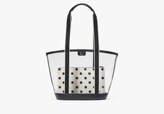 You know this tote holds your everyday stuff like a wallet keys phone sunglasses. It also holds: two red lipsticks $6 in change 11 crumpled receipts an avocado… | Kate Spade Clare See Through Tote, Black Multi Versatile Kate Spade Shopping Bag, Casual Kate Spade Tote Bag, Kate Spade Black Spring Bag, Kate Spade Black Bags For Spring, Kate Spade Casual Bags For Everyday Use, Casual Kate Spade Bag For Everyday Use, Casual Everyday Kate Spade Bags, Kate Spade Trendy Bags For Daily Use, Kate Spade Casual Bag For Daily Use