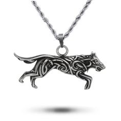 Embrace the Spirit of the Wild with Our Wolf Pendant Jewelry The allure of the wolf, a symbol of bravery and freedom, has been beautifully captured in our wolf pendant jewelry. Crafted from resistant metal, this necklace is designed to stand the test of time, maintaining its luster and shine year after year. Ideal for both men and women, this pendant is the perfect gift for anyone who admires the spirit of the wolf. The Allure of the Wolf Our wolf pendant jewelry bears the spirit of the wild, echoing the strength and freedom of the wolf. The wolf, a revered creature in many cultures, symbolizes bravery, loyalty, and intelligence. Wearing this pendant, you carry these virtues close to your heart, embodying the spirit of the wolf in your everyday life. This pendant jewelry is not just a piec Viking Mythology, Beautiful Wolf, Wolf Pendant, Wolf Stuff, Wolves Pendants, Beautiful Wolves, Wild Spirit, The Wolf, Metal Chain