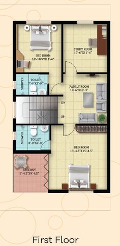 the first floor plan for an apartment