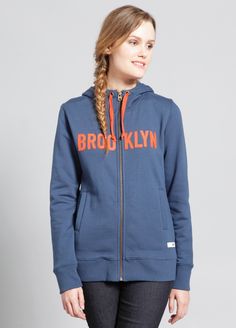 BKI Applique Zip Hoodie #brooklynindustries #spring #hoodie #sweater #womensfashion http://www.brooklynindustries.com/product/bki-applique-zip-hoodie Hooded Jacket, Adidas Jacket