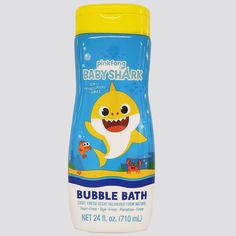 Make bath time fun with Baby Shark Extra Gentle Bubble Bath! Our 24oz bubble bath is formulated to create rich, long-lasting bubbles that kids will love. Enjoy Lightly scented bubbles while your child splashes around in the tub. After bath rinse with fresh, lukewarm water. Direction for safe use: squeeze bubble bath under running water as tub fills (approximately 1 tablespoon). Caution: Use only as directed. Excessive use or prolonged exposure may cause irritation to skin and urinary tract. Disc Bubble Bath Soap, Kids Bubble Bath, Sharks For Kids, Kids Bubbles, Baby Doll Accessories, After Bath, Bath Time Fun, Finding Dory, Baby Brother