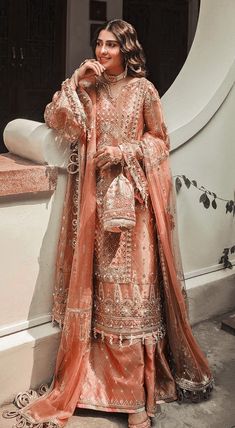 Pakistan Suits, Pakistani Lengha, Eastern Clothes, Garara Dress, Ayza Khan, Party Wear Outfits, Nikkah Outfit, Plazo Suits, Camouflage Nails